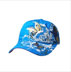 Wanita Baseball Cap PE Cap Hat Olahraga Butterfly Bordir Cap-Biru-Intl