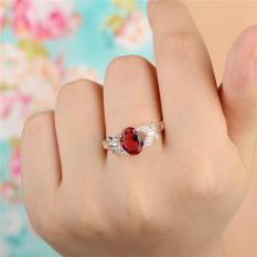 Double These Butterflies Hias Cincin Berlian Ruby (Merah)