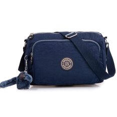 Tas Selempang Wanita Bahan Nilon Ringan Tahan Cuaca (Biru)
