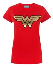 Womens Merah Wonder Woman GOLD LOGO-Intl