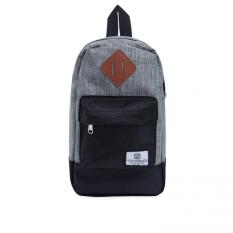 Woodbags Shoulder Bag S4 - Silver Grey - Tas Pria Tas Wanita Tas Punggung Tas Selempang Sling Bag Tas Jalan Tahan Air