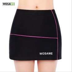 Wosawe Sepeda Pakaian Berkuda Bersepeda Wanita Celana Pendek Rok Silikon Padded-Internasional