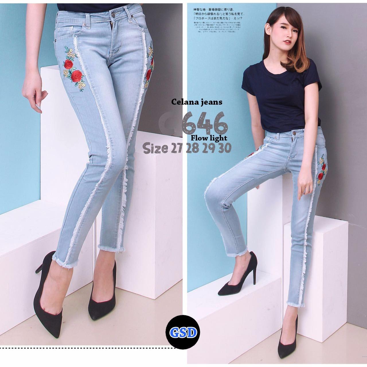 Wow keren - Celana Jeans 646 & 645 / Celana jean panjang/ Celana wanita / Celana jagging 