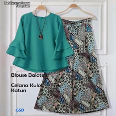 Wowkeren- Stelan celana kulot/atasan Celana kulot/St isyana