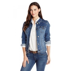 Wrangler Authentics Womens Denim Jacket, Weathered, - intl