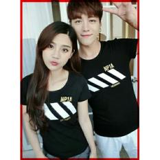 xavier couple T-shirt NP1A Baju Couple Stripe Two Tone - Navy / Kaos Oblong / Kaos Pasangan / Kaos Couple / Pakaian Kembar / Baju Muslim Wanita / Baju Muslim Pria / Couple / Kaos Oblong / Cotton Combed Pasangan