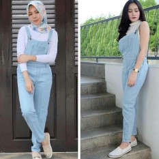 xavier Ovel all Denim chika / Jumpsuit Jeans Wanita Premium / Baju Jamsuit jins Celana Kodok / Setelan (udhiga) VC - Setelan Wanita /Jamsuit / Jamsuit Wanita / Celana Panjang / Celana Kodok / Baju Kodok jeans