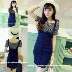 xavier Ovel all Denim jolanda/ Jumpsuit Jeans Wanita Premium / Baju Jamsuit jins Celana Kodok / Setelan (udhiga) VC - BIRU MUDA MEDIUM - Setelan Wanita /Jamsuit / Jamsuit Wanita / Celana Panjang / Celana Kodok / Baju Kodok jeans