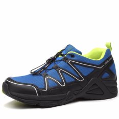 XIANG GUAN Bernapas Pria Menjalankan Olahraga Sepatu Sneakers-Biru-Intl