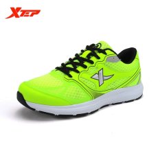 XTEP Merek Pria Menjalankan Olahraga Sepatu Sepatu Kets Karet (hijau)-Intl