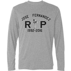 Y-CAXY Men's Jose Fernandez RIP Long Sleeve T Shirts - intl