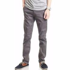Yonkers Merch Celana Chino Panjang Pria - Abu