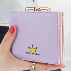 YADAS Jepang dan Korea Selatan perempuan catok Mini nol dompet yang baru dompet wanita (Ungu) (Ungu)
