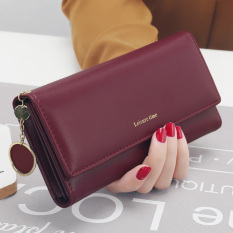 YADAS Jepang dan Korea Selatan wanita perempuan baru dompet (Merah anggur)