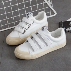 Yang Chic Korea Fashion Style Kulit Perempuan Baru Kanvas Sepatu Sepatu Kets Putih (Putih) Sepatu wanita Sepatu sport sepatu sneakers wanita