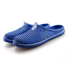 Kamu 5566_NB Wanita Fashion Sederhana Nyaman Pemuda Leisure Lubang Sepatu (Navy Blue)-Intl
