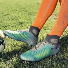 YEALON Football Boots Pria Sepatu Sepak Bola dengan Sock Boots Spike Futsal Cleat Chuteiras Superfly FG Anak-anak Sepatu Sepak Bola Anak-anak Gras -Intl