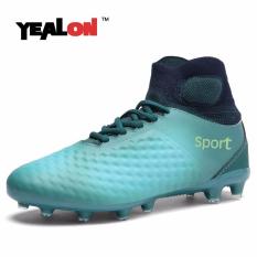 YEALON Football Boots Pria Sepatu Sepak Bola dengan Sock Boots Spike Futsal Cleat Chuteiras Superfly FG Anak-anak Sepatu Sepak Bola Anak-anak Gras -Intl