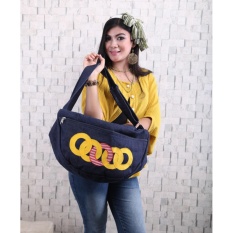 YELLOW RINGS - Tas Unik Korea Bahan Jeans - Ransel Mordiva Bags Cantik