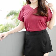 YGTSHIRT - Tshirt Polos V-Neck Cewek / Kaos Wanita / T-shirt Cewe Polos Vneck