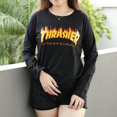 YGTSHIRT - Tshirt THRASHER Lengan Panjang Longsleeve Cewek / Kaos Wanita / Tshirt Cewe Cotton Combed Kaos Cewek