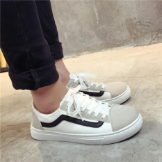 YIKOO Canvas Shoes Casual Sepatu Pecinta Sepatu Sepatu Pria Sepatu Wanita Hitam (Beli 1 GRATIS 1 Freebie) -Intl