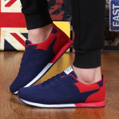Yilee Bernapas Sepatu Lari Bahan Jaring untuk Pria Sneakers Pria Outdoor Sport Shoes Sepatu Jalan Supper Star (biru)-Intl