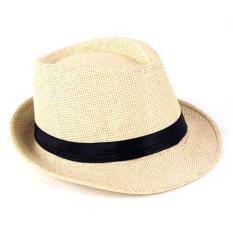 Yingrui Topi Laken Jazz Vintage - Beige