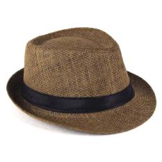 Yingrui Topi Laken Jazz Vintage - Brown