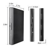 Tinggi - Grade Stainless Steel Pria Pemegang Kartu Kredit Wanita Metal Bank Kartu Case Kartu Box Rfid Card Dompet 007 Black2 Yixiangqing | Lazada Indonesia