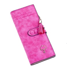 Yjjzb Wanita Wanita Lembut Panjang Pu Kulit Serta Kartu Pemegang Dompet With Jual Penutup Tombol Clutch Dompet Nubuck Kulit Dompet Modis Notecase tas Serbi-Internasional