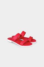 Yongki Komaladi Women Shoes Sandals Flat Sandals Wanita Sepatu Sandal Sandal datar Red Merah Diskon discount murah bazaar baju celana fashion brand branded