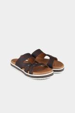 Yongki Komaladi Women Shoes Sandals Flat Sandals Wanita Sepatu Sandal Sandal datar Chocolate Cokelat Diskon discount murah bazaar baju celana fashion brand branded
