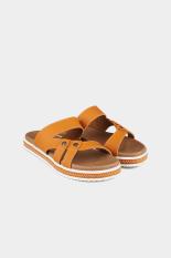 Yongki Komaladi Women Shoes Sandals Flat Sandals Wanita Sepatu Sandal Sandal datar Chocolate Cokelat Diskon discount murah bazaar baju celana fashion brand branded