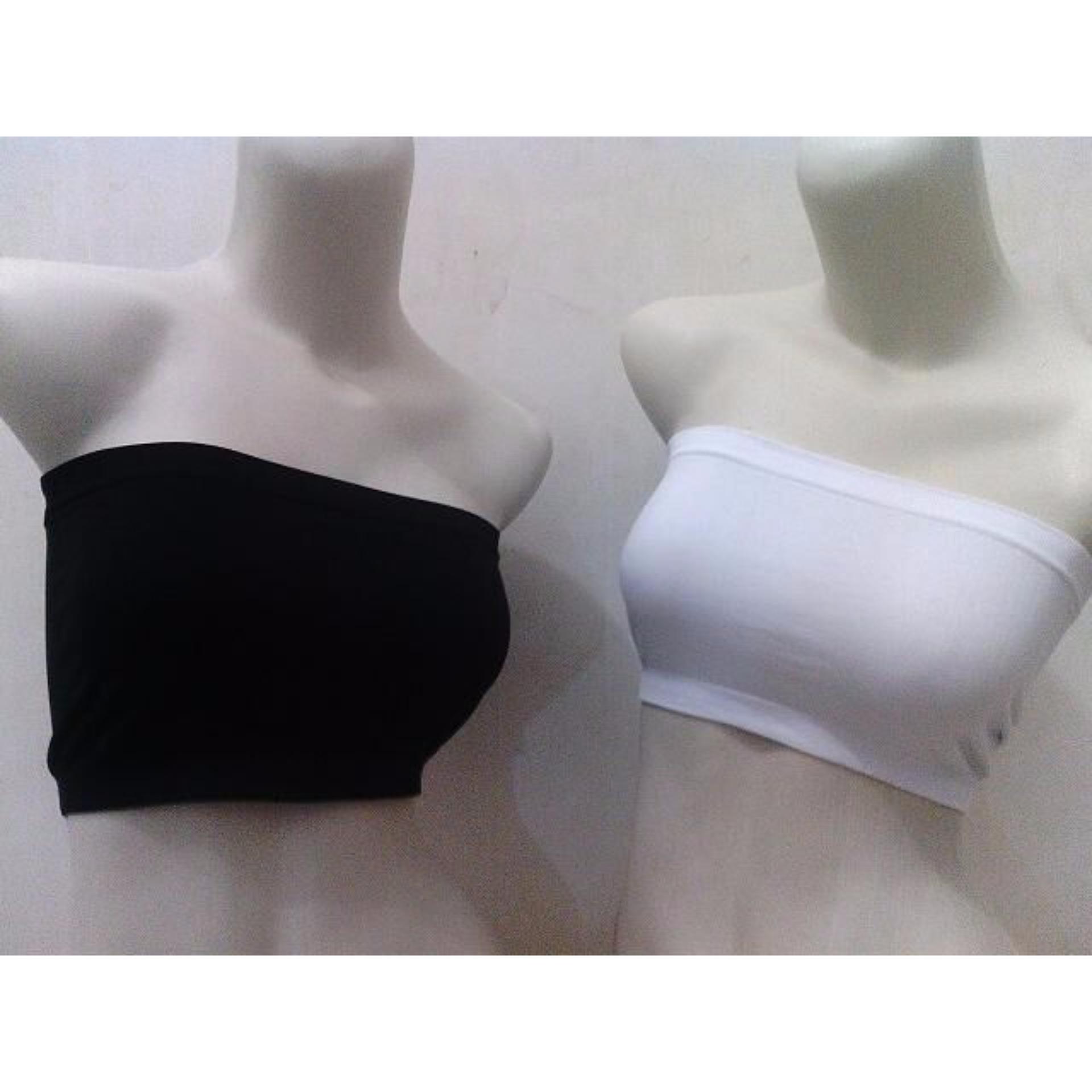 Yoorafashion Kemben Pendek Wanita - Kemben Polos Spandex Rayon [Black Hitam]