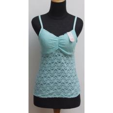 Young Hearts camisole bra busa sedang,tnp kawat, brokat lace halus (turquis)