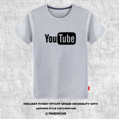 YouTube Ukuran Besar Pria atau Wanita Kaus (Abu-abu)