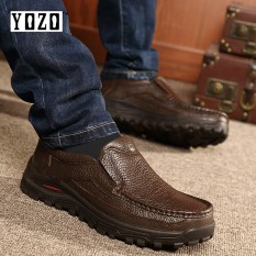 Yozo Baru Sepanjang Ujung Kaki Retro Sepatu Sol Tinggi Meningkat Sepatu Pria Dermis Kulit Sapi Luar Ruangan Pendakian Gunung Atas Sepatu Kulit Pria kulit Berkualitas Tinggi Sepatu Besar Ukuran 38-48 Meter-Internasional