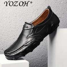 Sepatu Kasual Pria Kulit Lembut Kulit Inggris Octopus Kulit Sapi Carrefour-Internasional