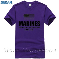 Yuandi DIY Marinir Military Army Men T-Shirt Desain Thanksgiving Day Custom Pendek T Shirts Zaitun-Intl
