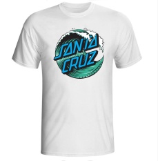 Yuandi DIY Santa Cruz Mens Fashion Putih T Shirts Sepeda Gunung Kapas Lengan Pendek T-Shirt #5-Intl