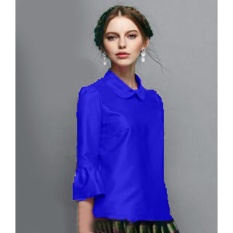 Yuki Fashion Blouse Rosela - Biru - Best Seller
