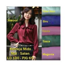 Yuki Fashion Kemeja Mido Maroon3 - Best Seller