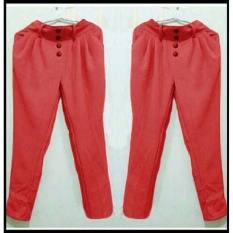 Yuki Fashion Pants Aurel - Merah 1 - Best Seller