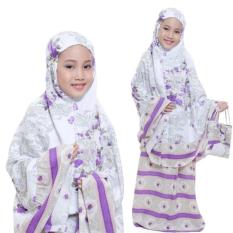 Yuki Fashion Setelan Mukena Kids Kanaya Untuk 6 - 8 Tahun - Ungu1 - Best Seller