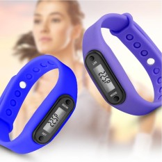 Yunmiao Stylish Colorful Run Step Walk Watch Tahan Air Pedometer Gelang Penggantian Gelang dengan Gesper untuk Anak-anak Laki-laki Perempuan-Intl