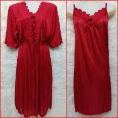 Yunyny Kimono Baju Tidur Sleepwear - Merah