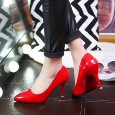 Z Spring Eropa dan Amerika Serikat Mulut Tunggal Dangkal Sepatu, Wanita Karir OL Sepatu Kerja, Wanita Fashion-Intl