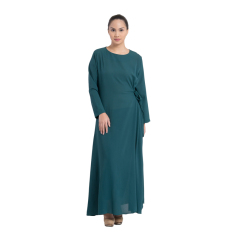 Zada Gamis Tie Maxi Dress - Hijau