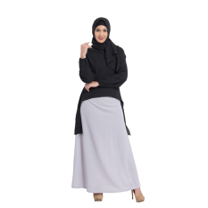 Zada Harumi Gamis Syar'i - Hitam-Silver